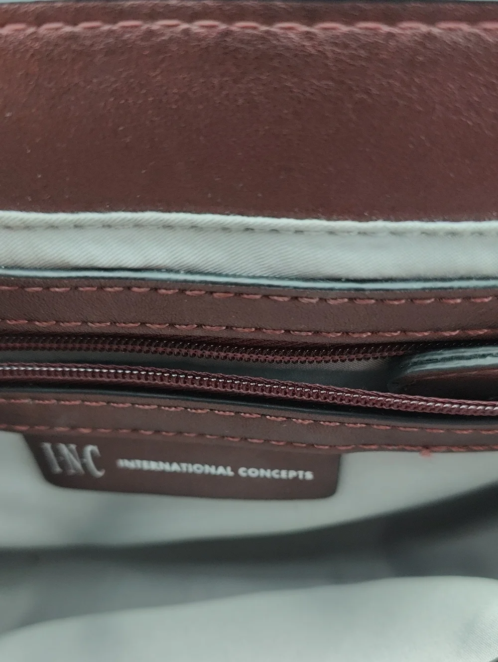 Inc International Concepts Marney Metallic Madeira Faux Leather Bag
